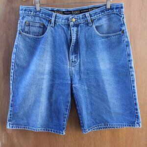 Vintage Gazoz Denim Shorts Men’s Size 38 Blue Faded Jean Shorts 90s Style